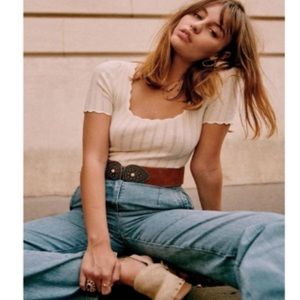 Sezane Anil Knit - cream - medium